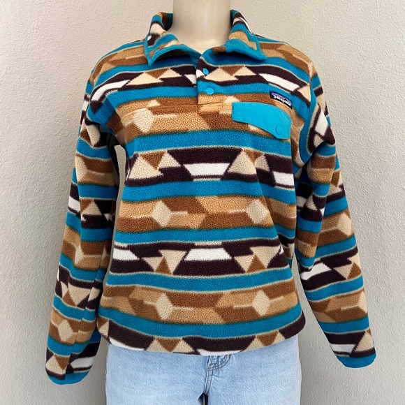 Patagonia Aztec Print Synchilla Size Small⭐️ - Picture 4 of 6